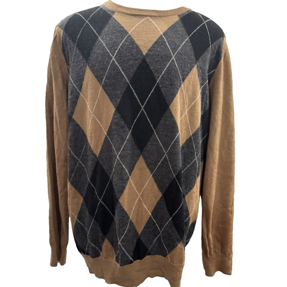 Club Room Crew Neck Sweater Men’s XXL Brown Multi Color